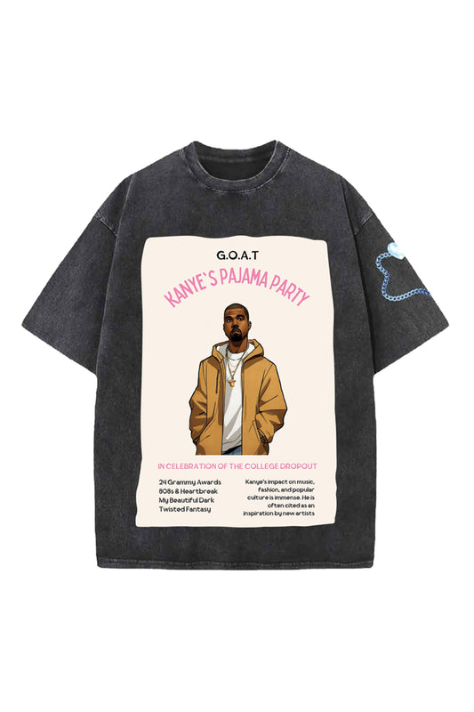 Kanye's Pyjama Party Designed Oversized T-shirt