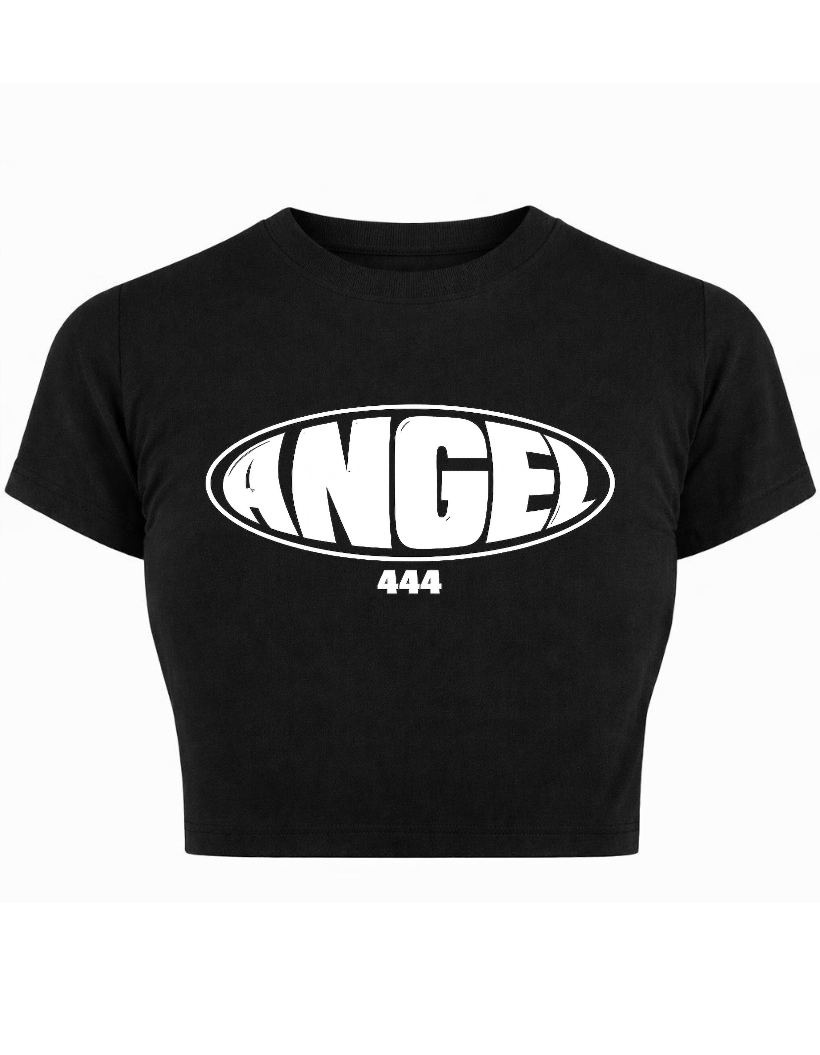 Angel 444 Baby Tee Crop Top