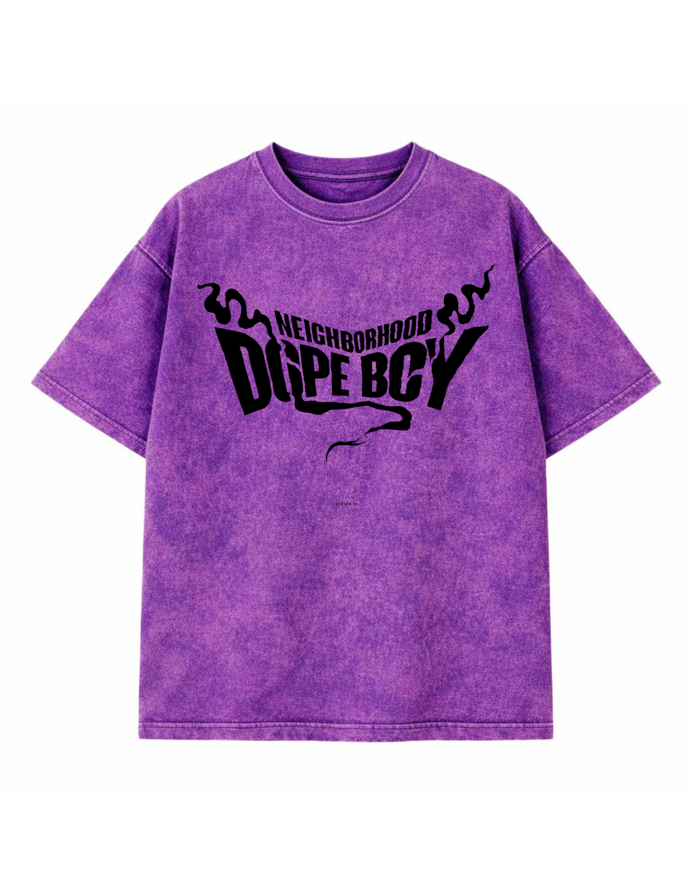 Neighborhood Dope Boy Acid Wash Oversized Tee