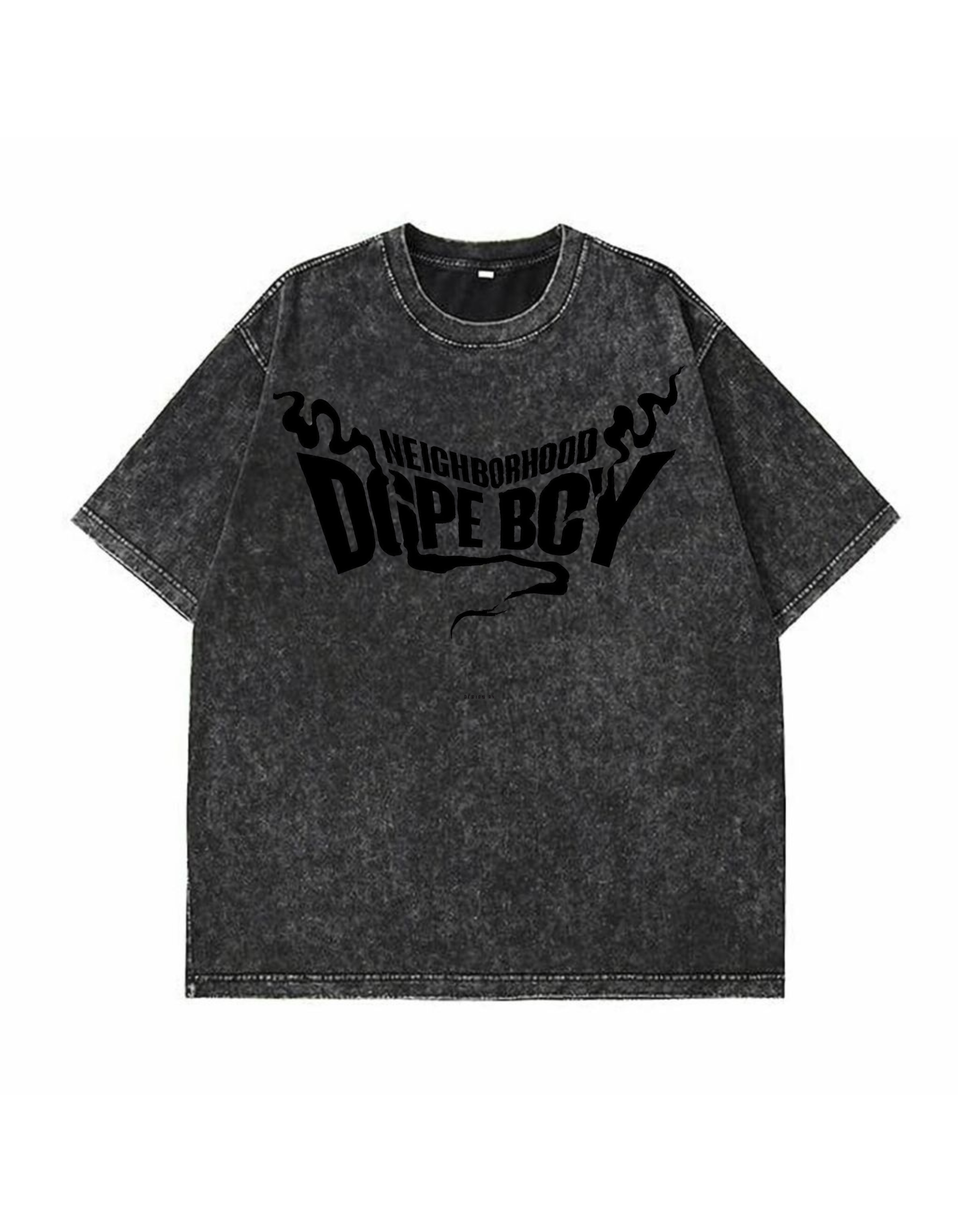 Neighborhood Dope Boy Acid Wash Oversized Tee