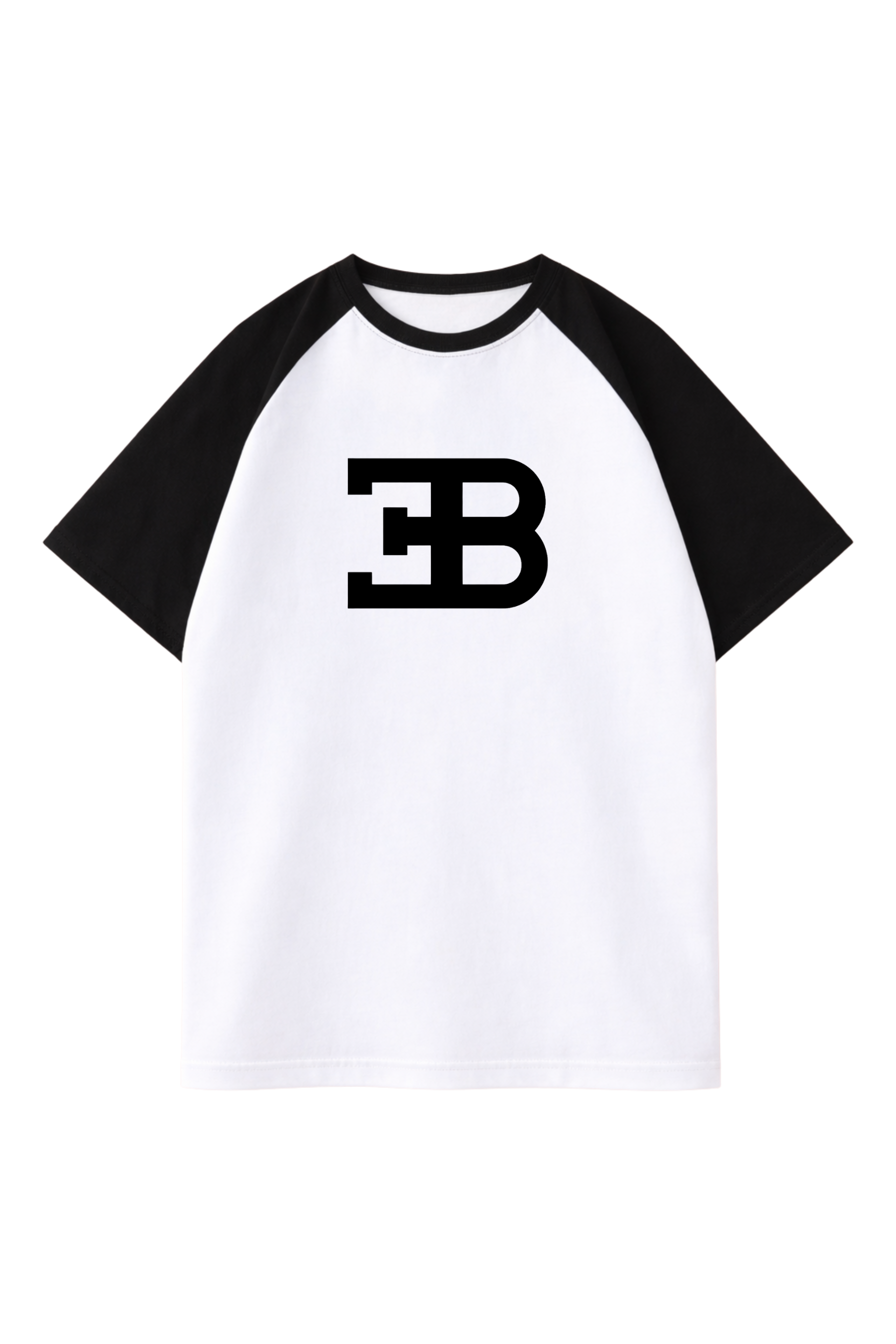 Bugatti La Voiture Noire Raglan Tee – White & Black