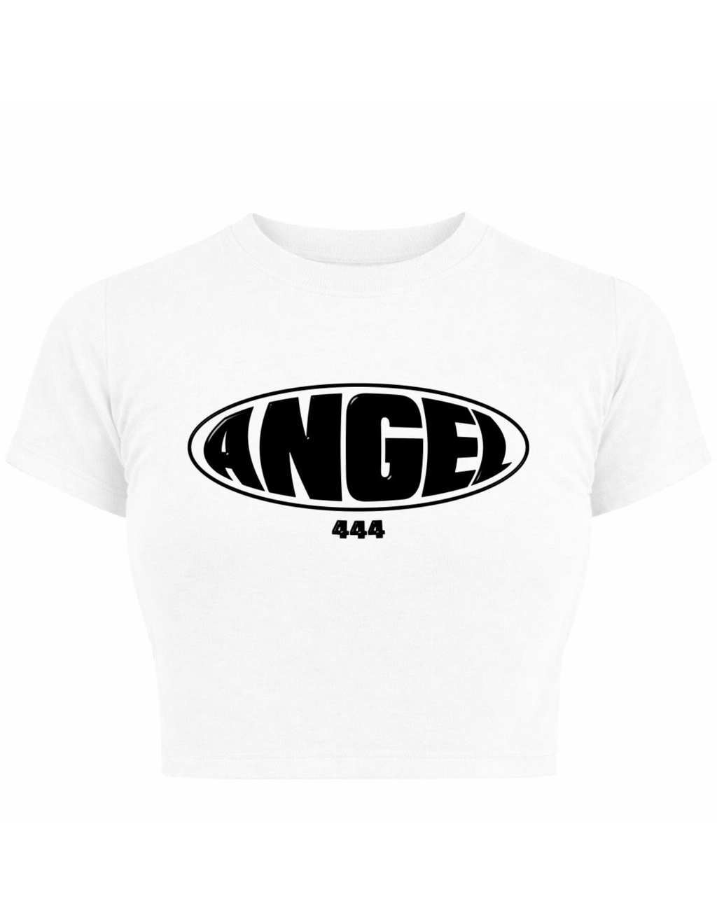 Angel 444 Baby Tee Crop Top