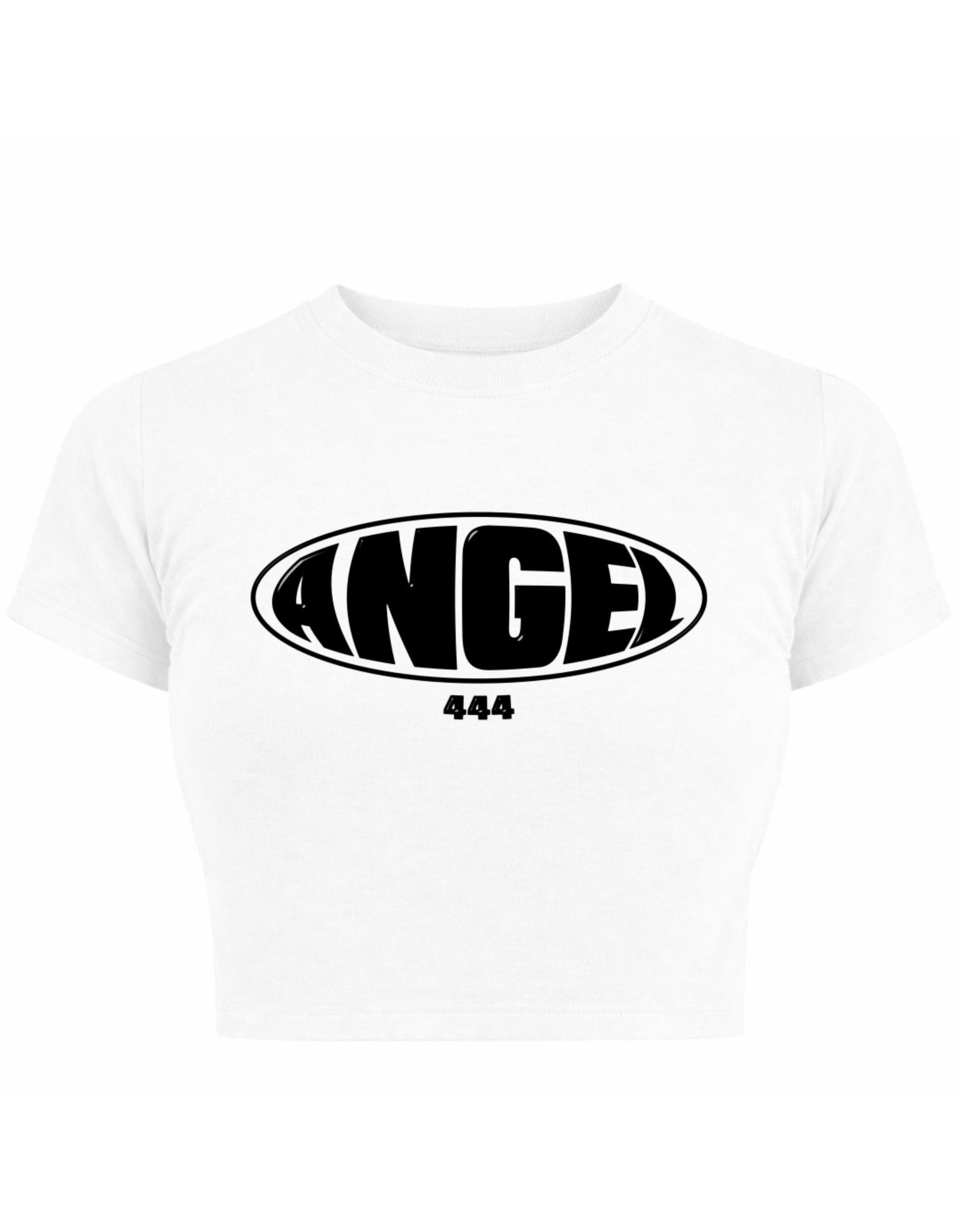 Angel 444 Baby Tee Crop Top