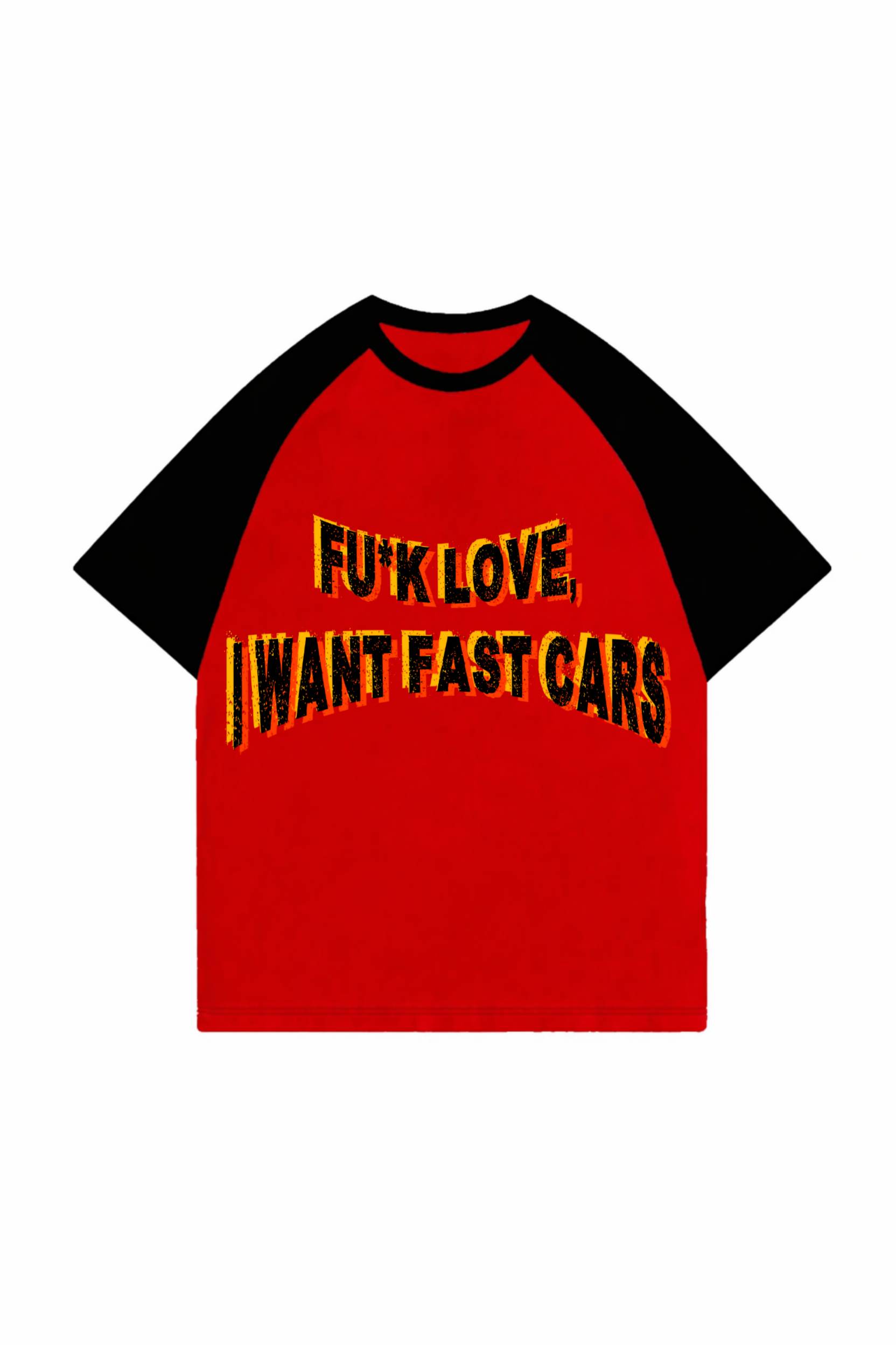 Championship Racing Club Raglan Tee – Red & Black