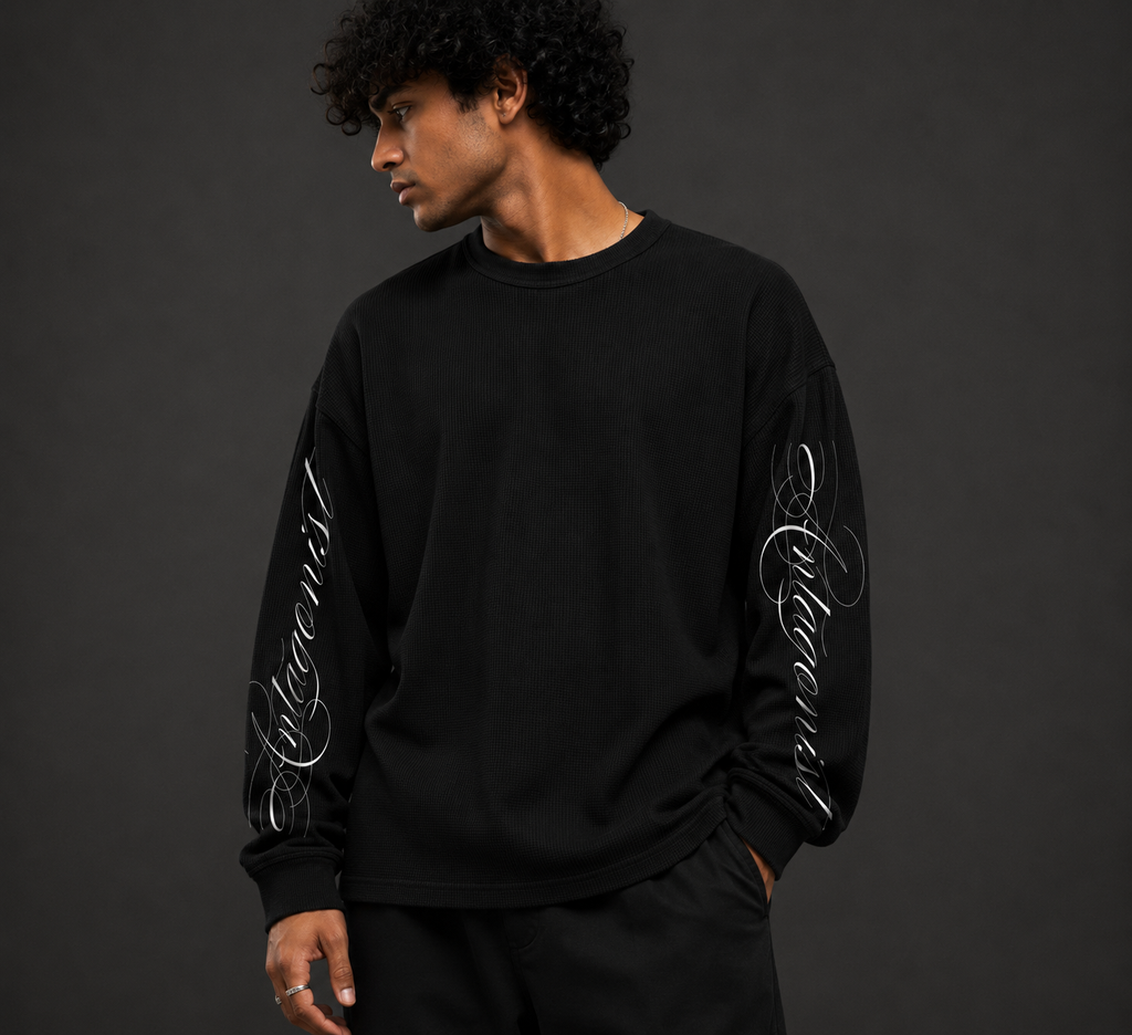 Script Waffle Tee