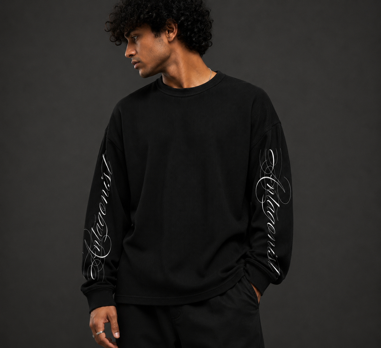 Script Waffle Tee