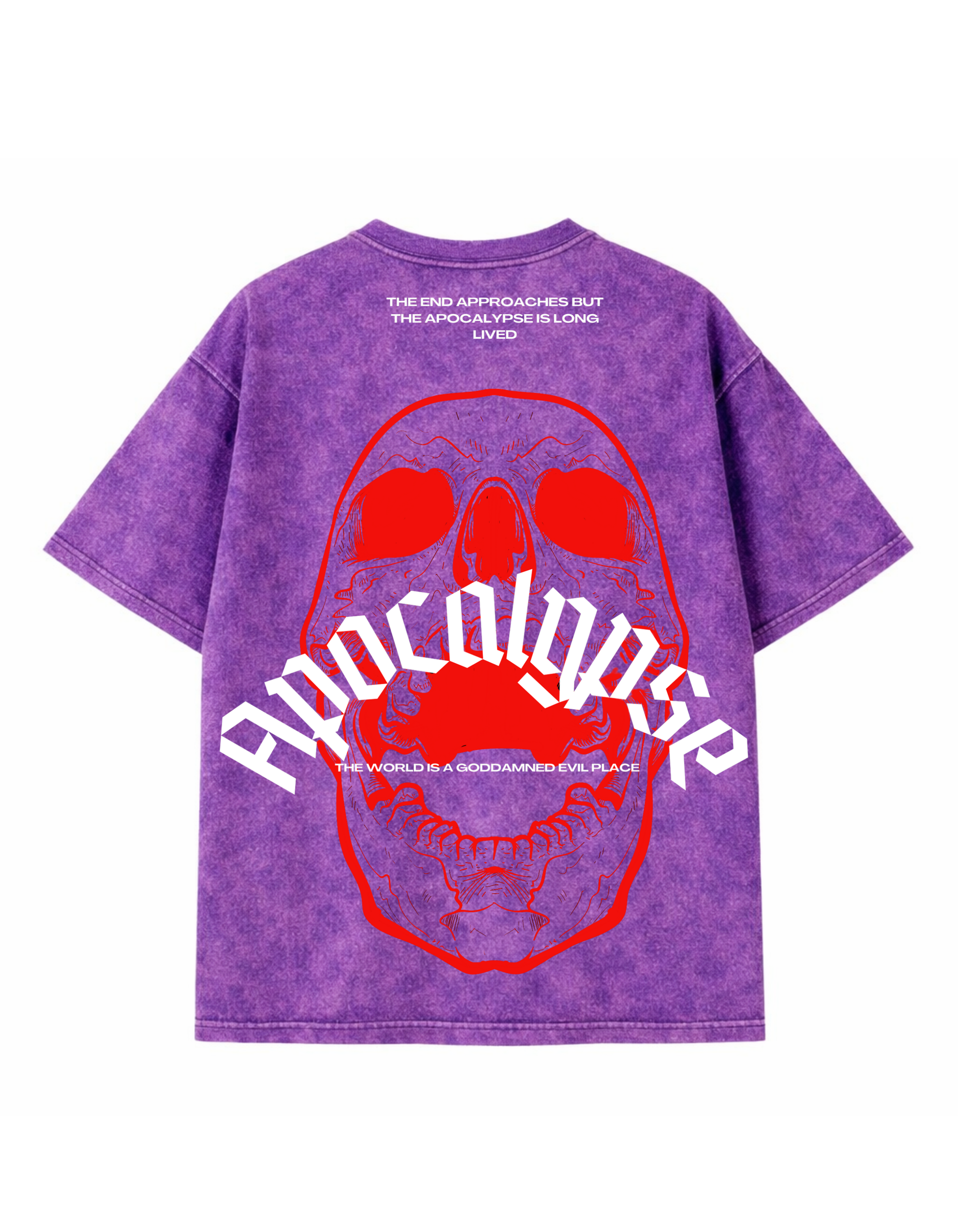 Apocalypse Oversized Acid Wash Tee