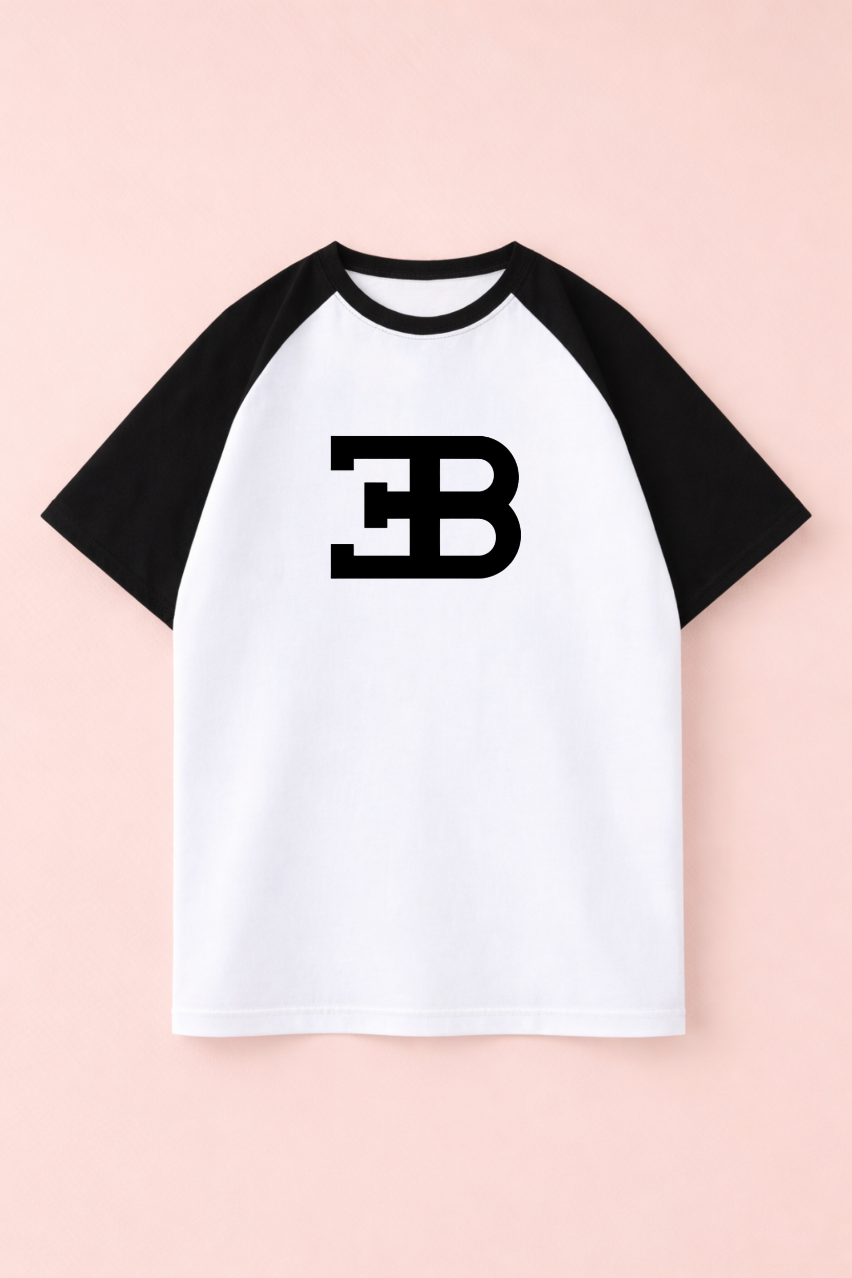 Bugatti La Voiture Noire Raglan Tee – White & Black