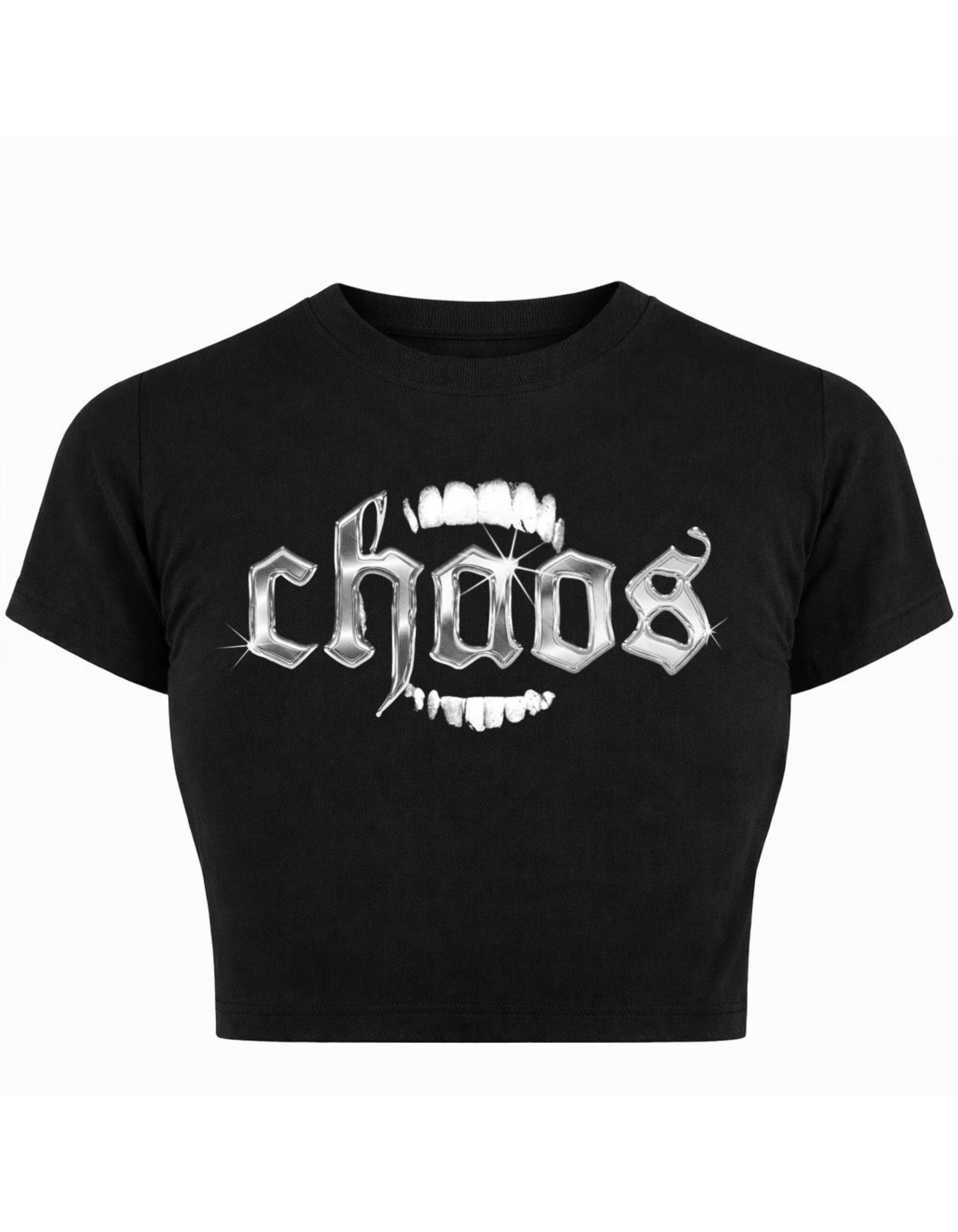 Chaos Chrome Crop Top