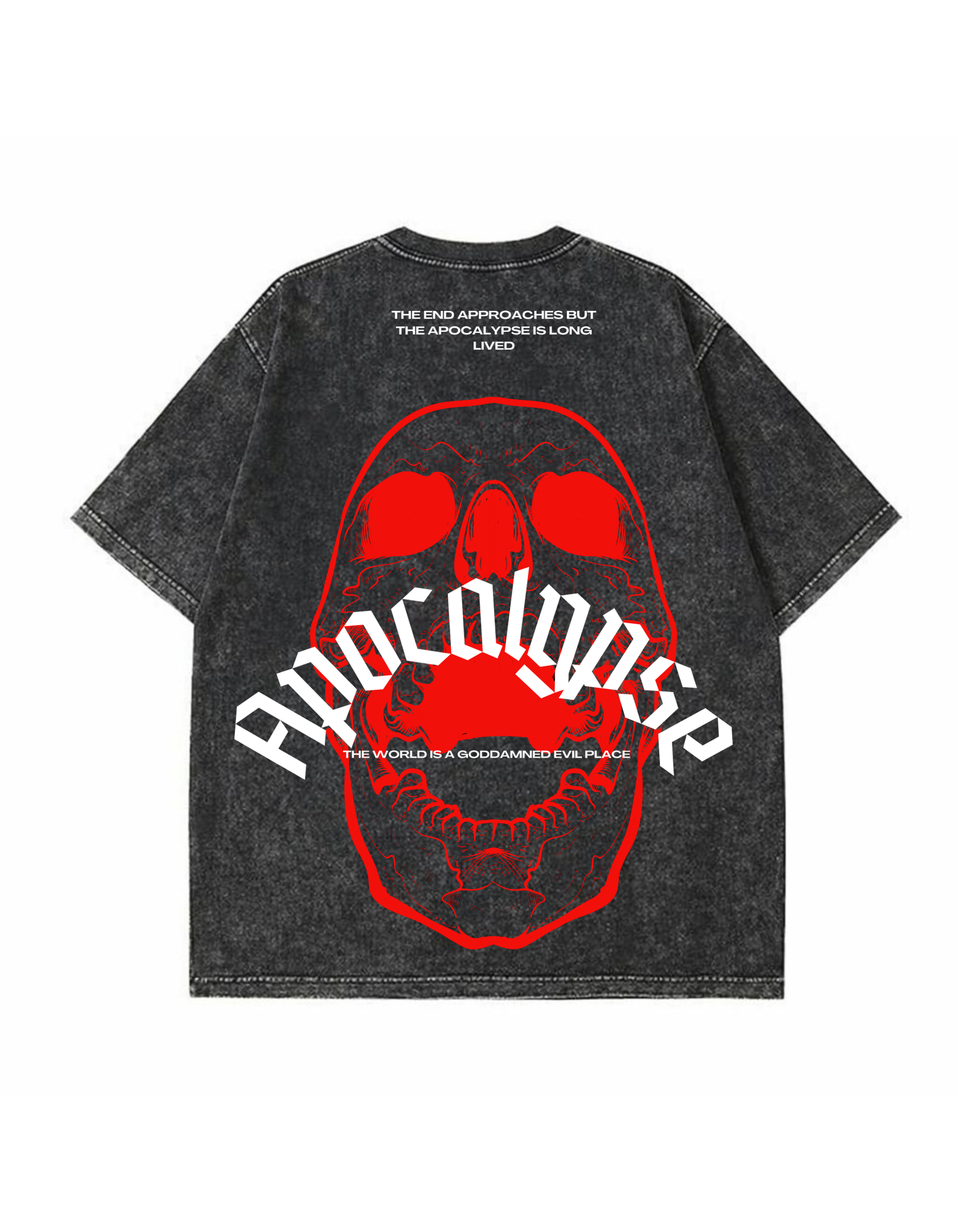 Apocalypse Oversized Acid Wash Tee