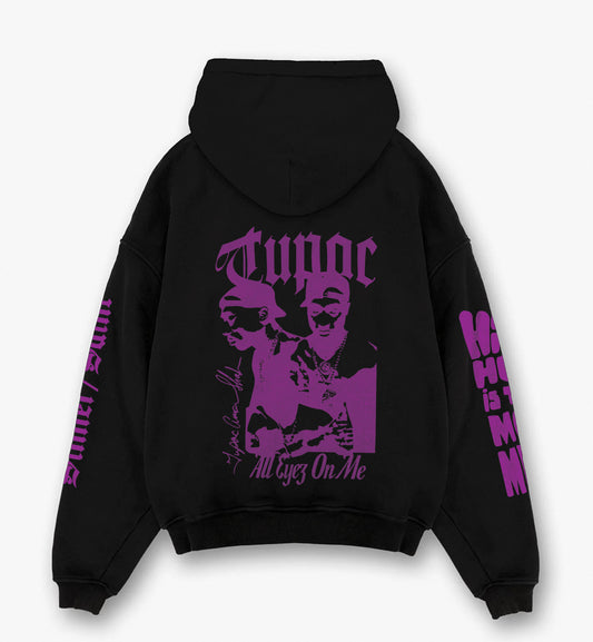 Tupac Designed Oversized Hoodie