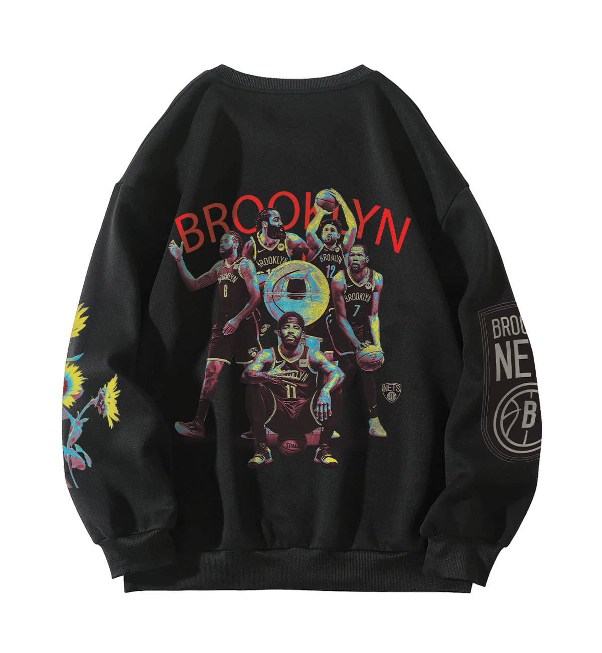 Brooklyn Nets Designed Oversized Sweatshirt