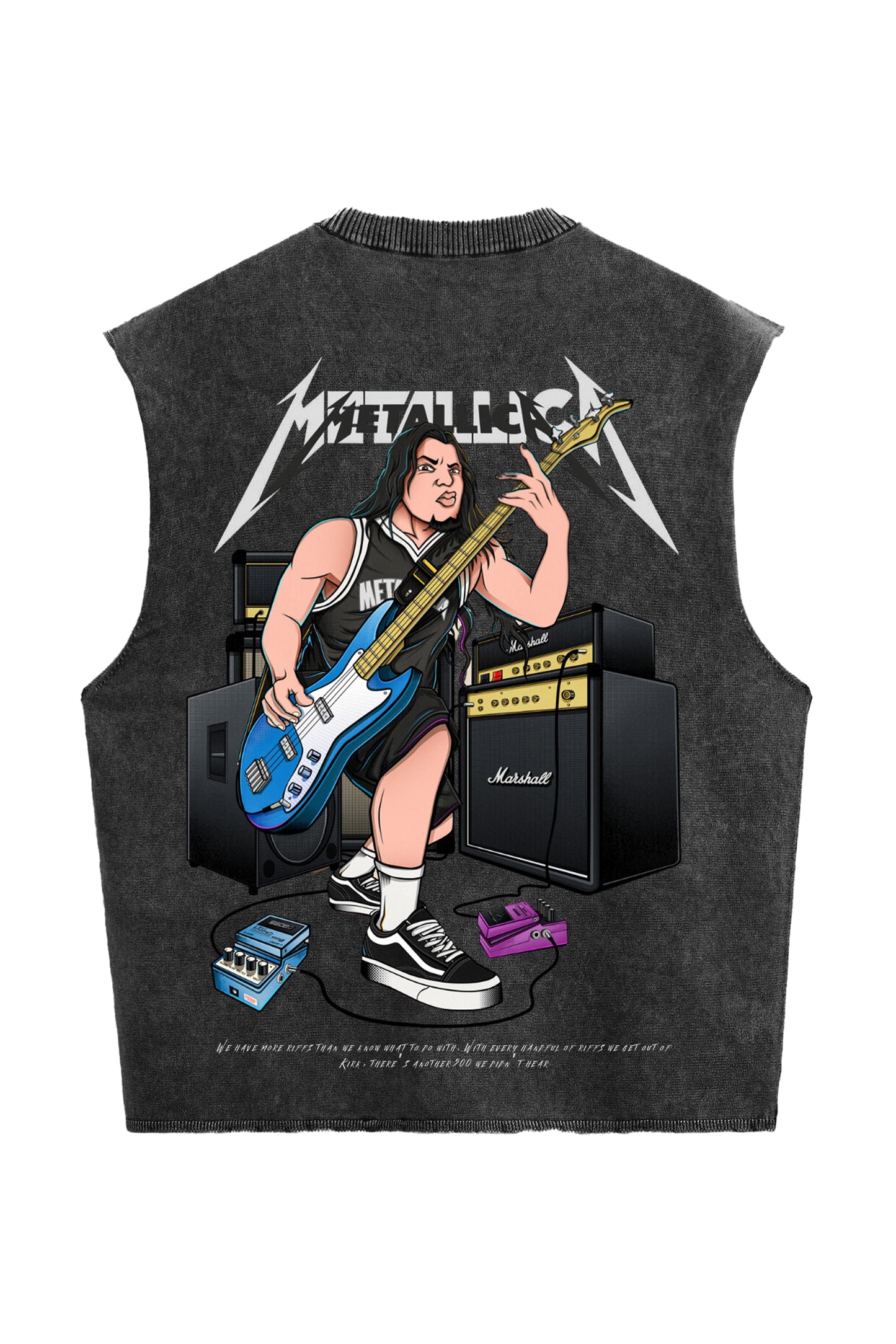 Metallica Designed Vintage Oversized Vest