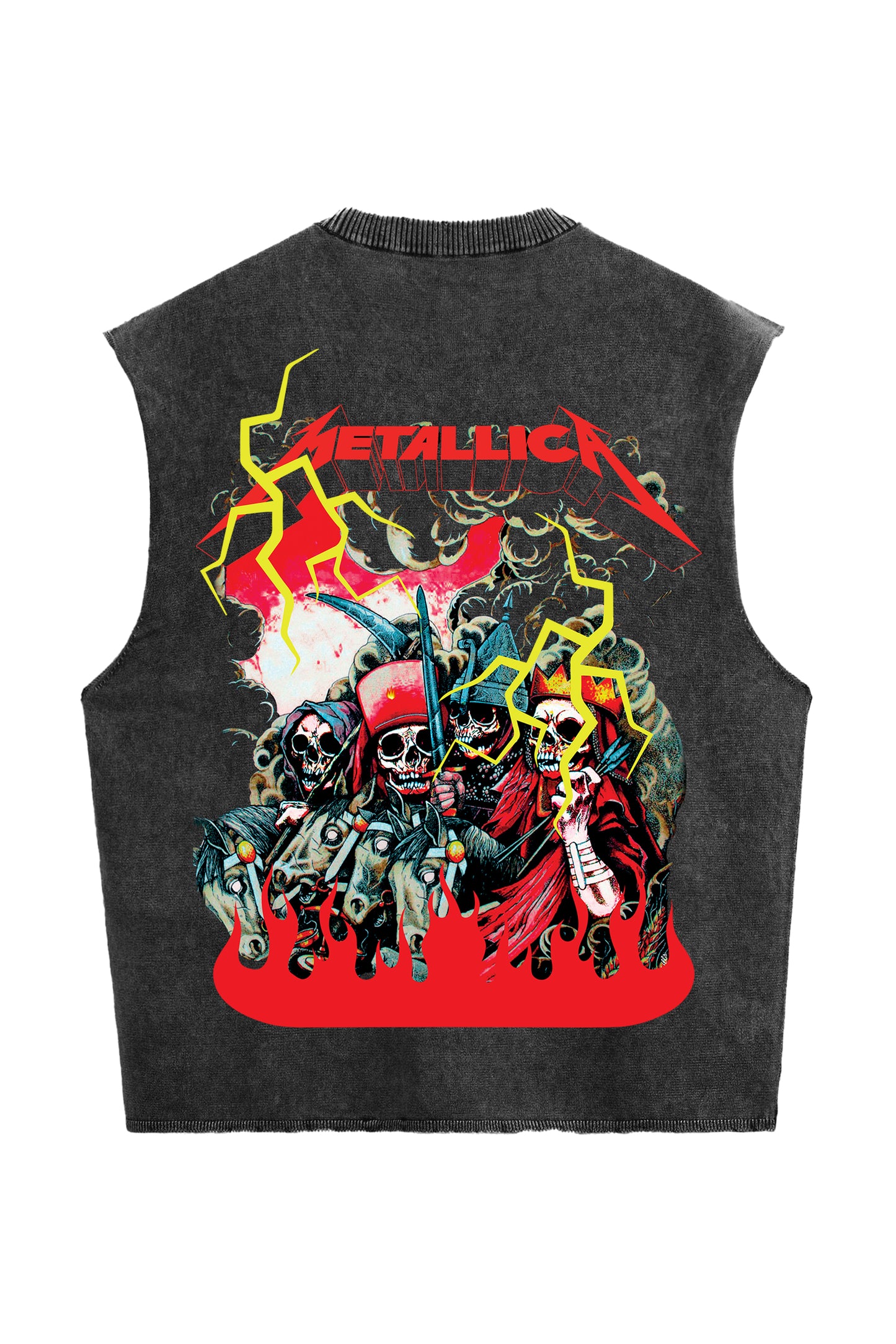 Metallica Designed Vintage Oversized Vest