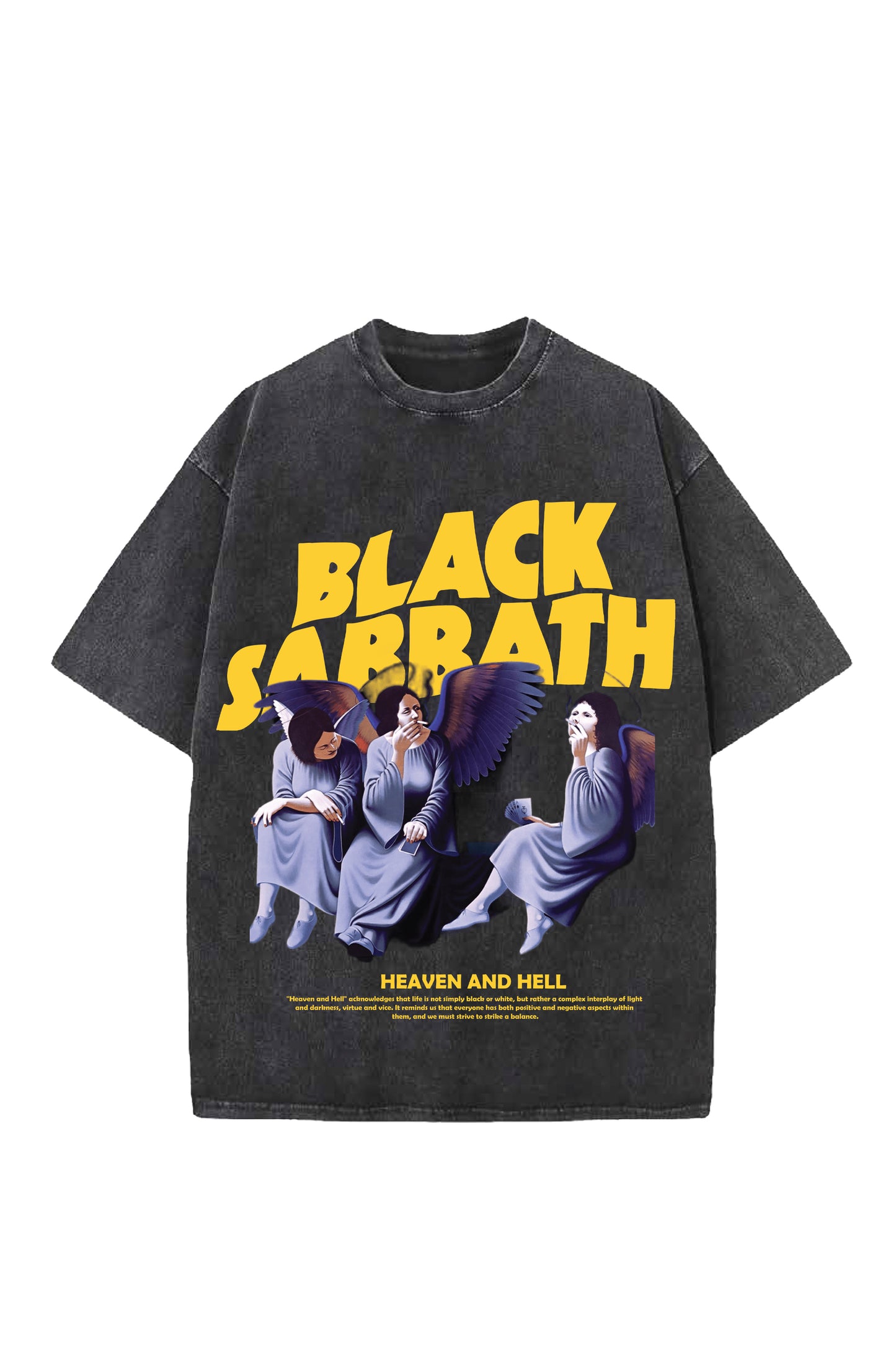 Black Sabbath Designed Vintage Oversized T-shirt