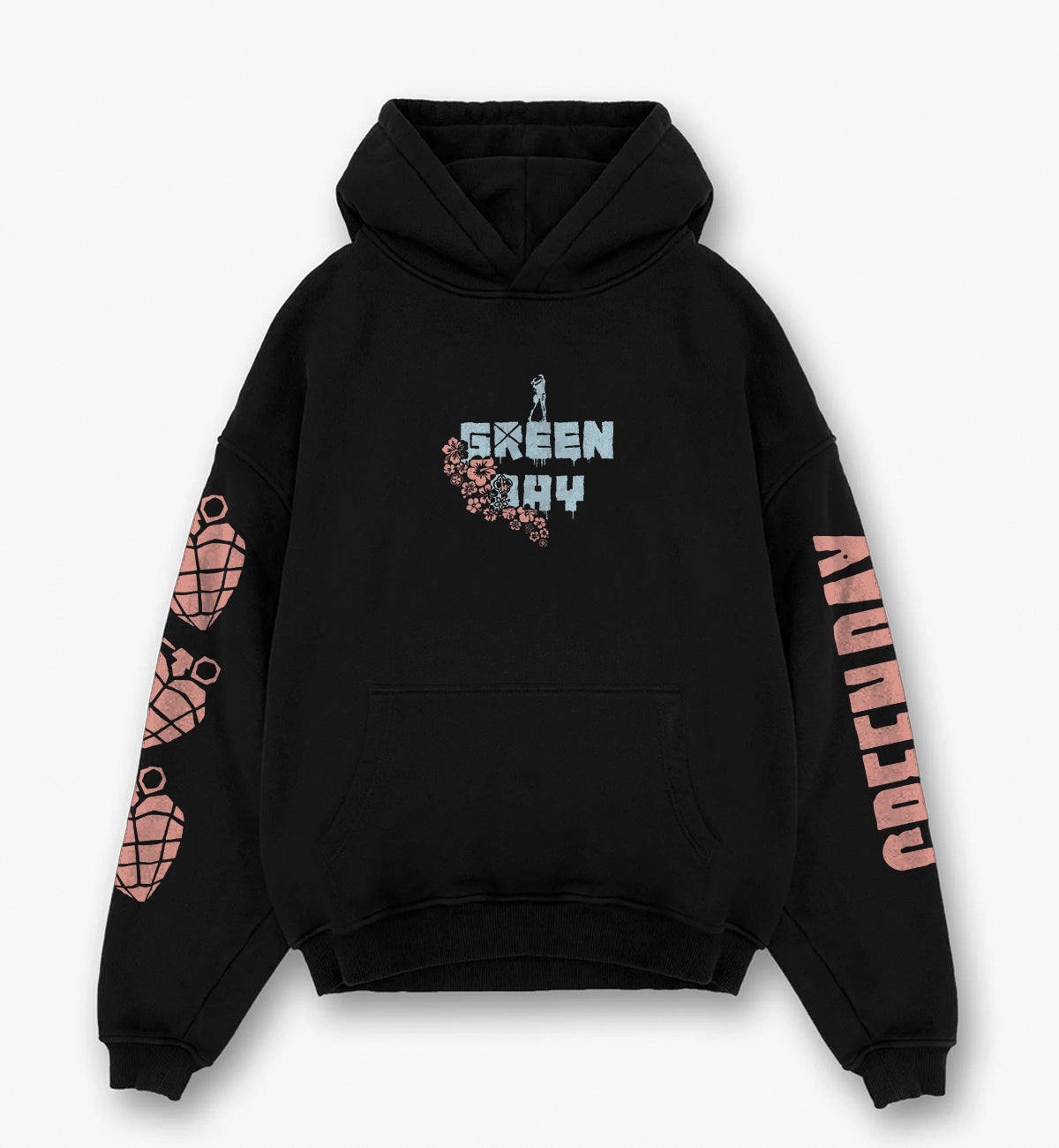 Green Day Designed Oversized Hoodie