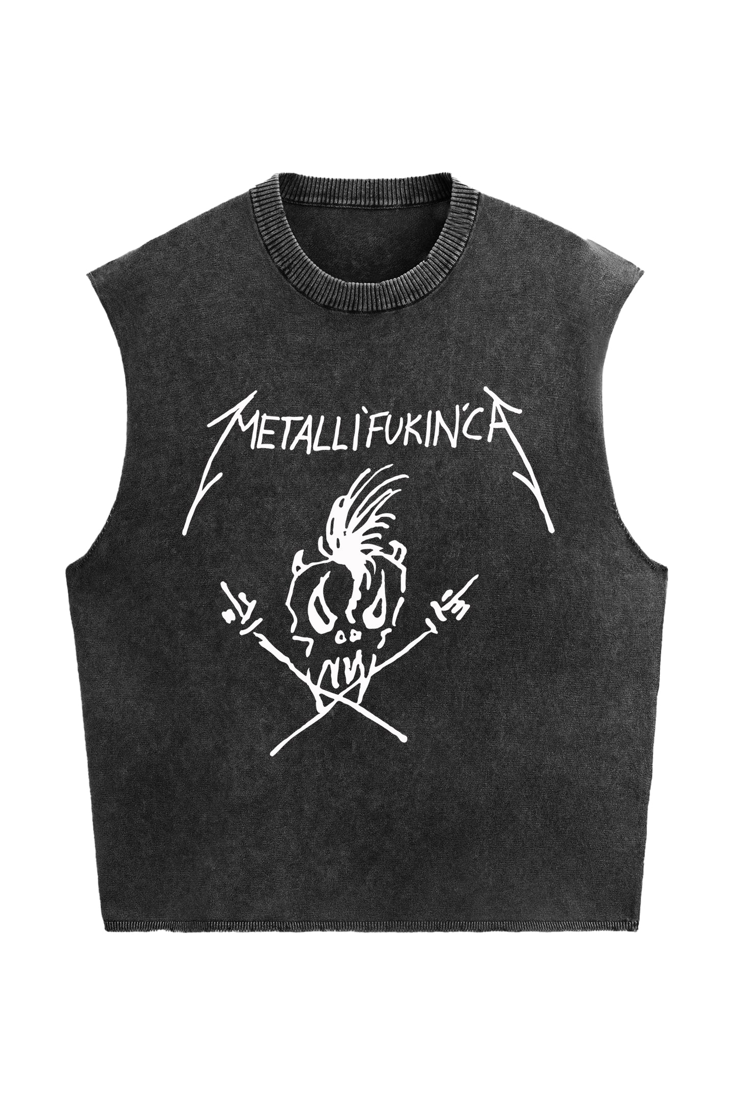 Metallica Designed Vintage Oversized Vest