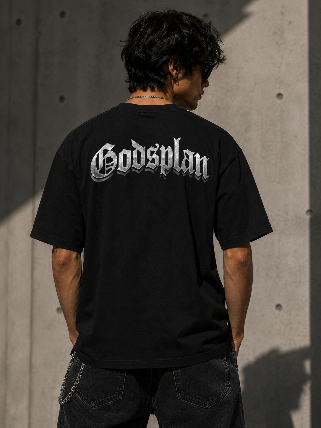 Godsplan Gothic Oversized Tee