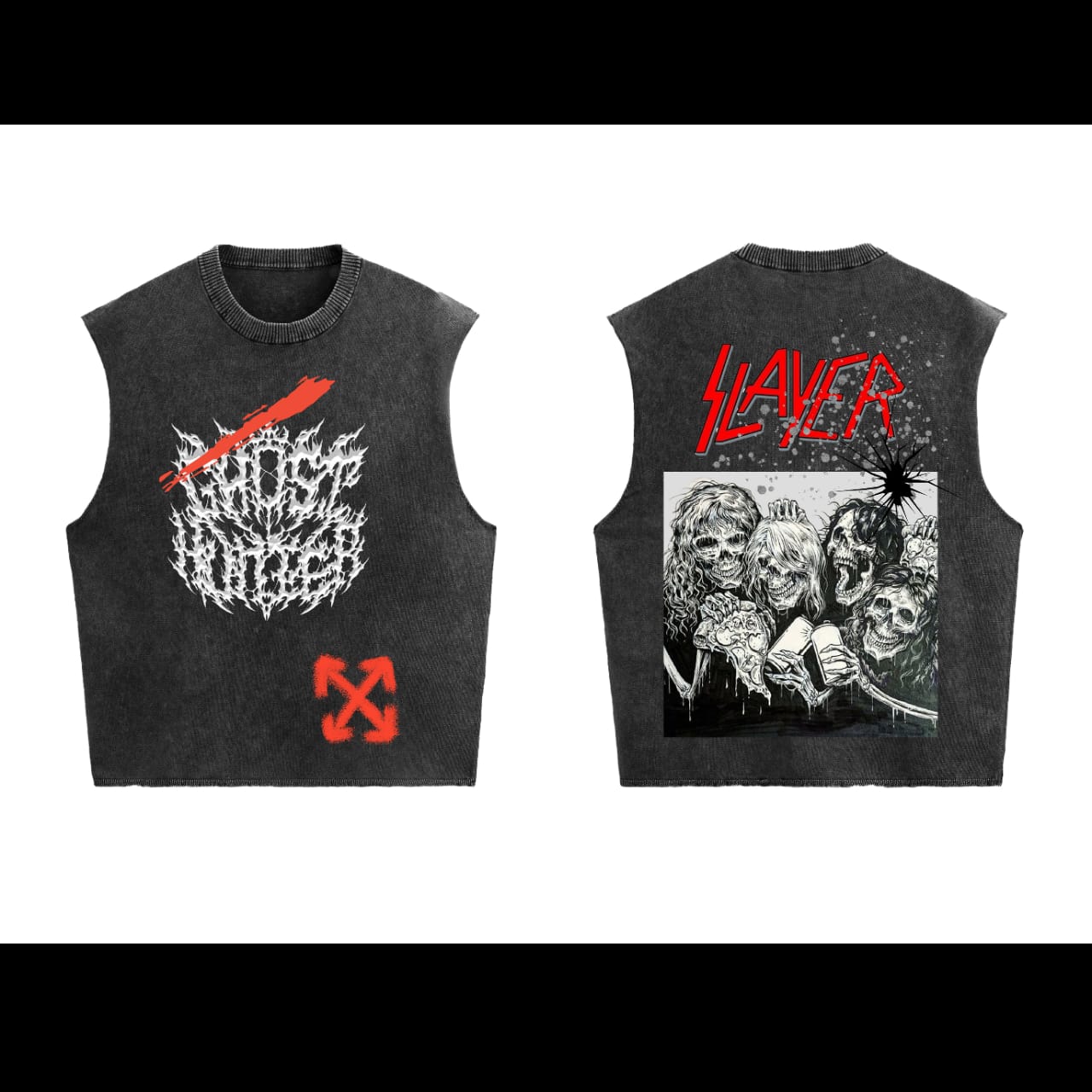 Slayer Designed Vintage Oversized Vest