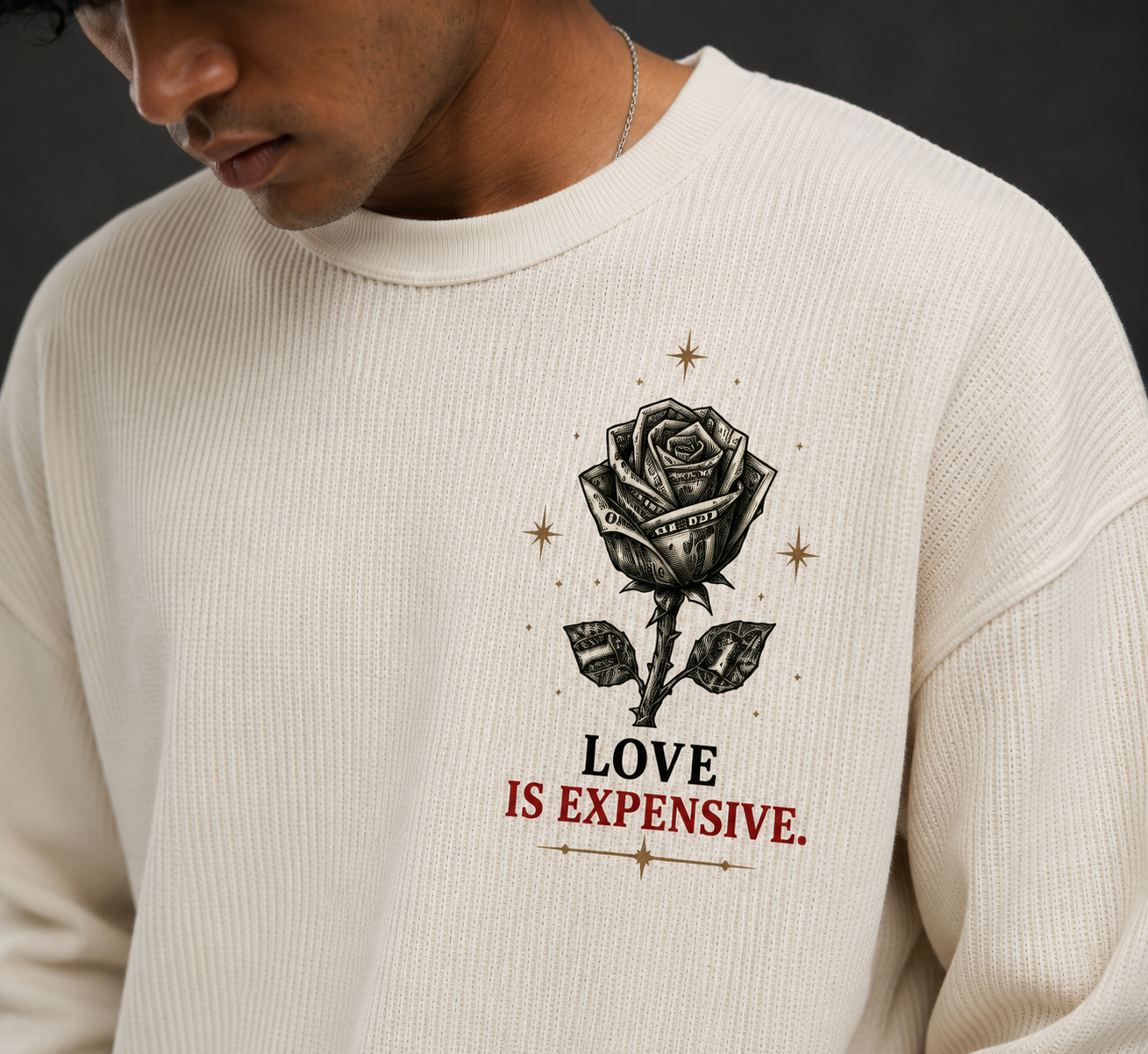 Love Is Expensive Waffle Tee