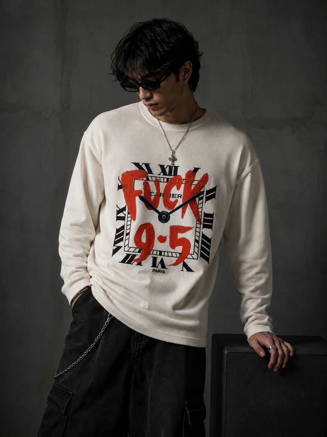 F*ck 9-5 Waffle Tee