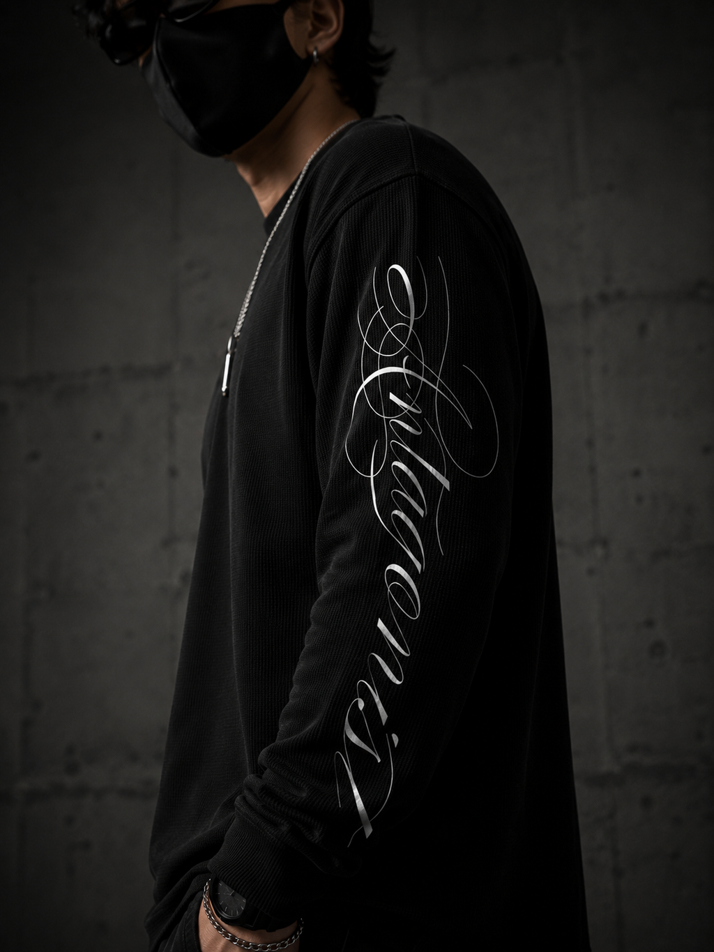 Script Waffle Tee
