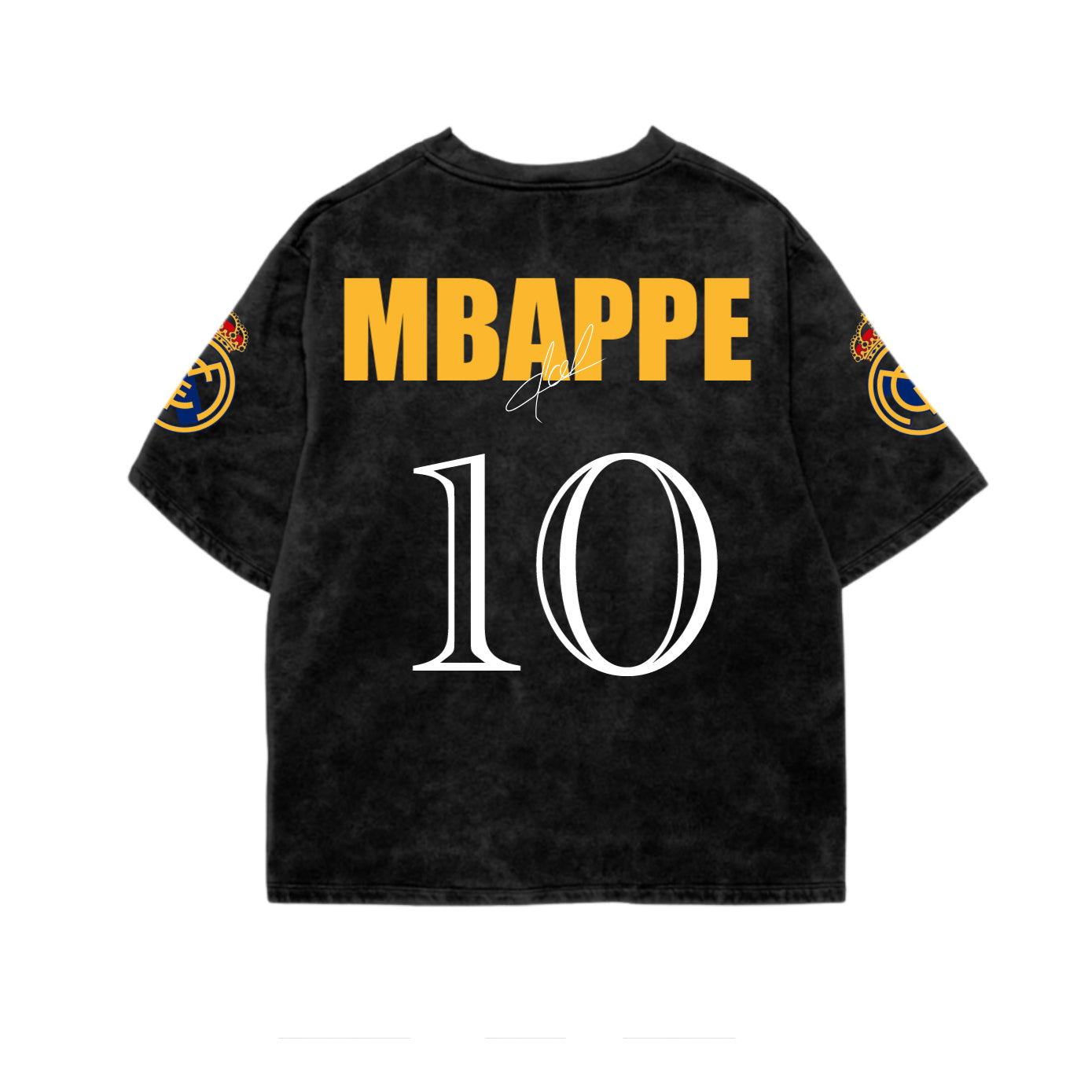 Kylian Mbappé  Luxury Acid Wash Oversized Tee