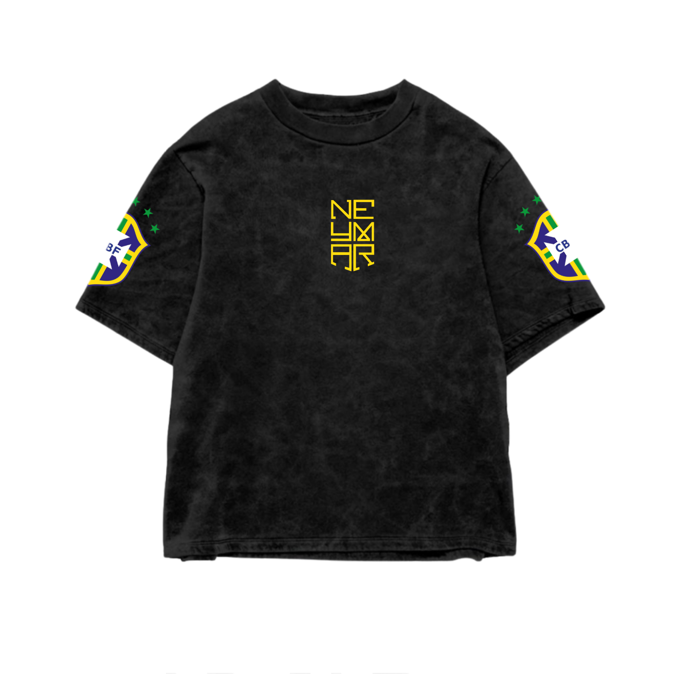 Neymar Signature Acid Wash Oversized Tee