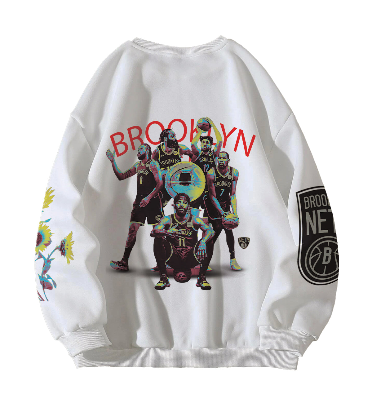 Brooklyn Nets Designed Oversized Sweatshirt