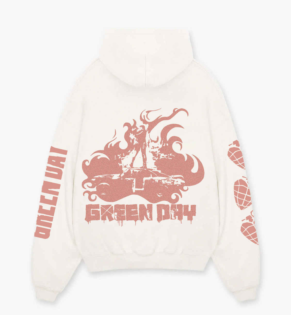 Green Day Designed Oversized Hoodie