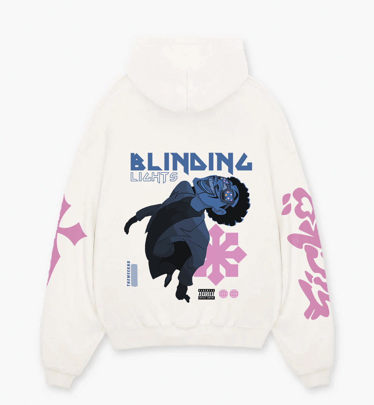 The Weekend Blinding Lights Designed Oversized Hoodie