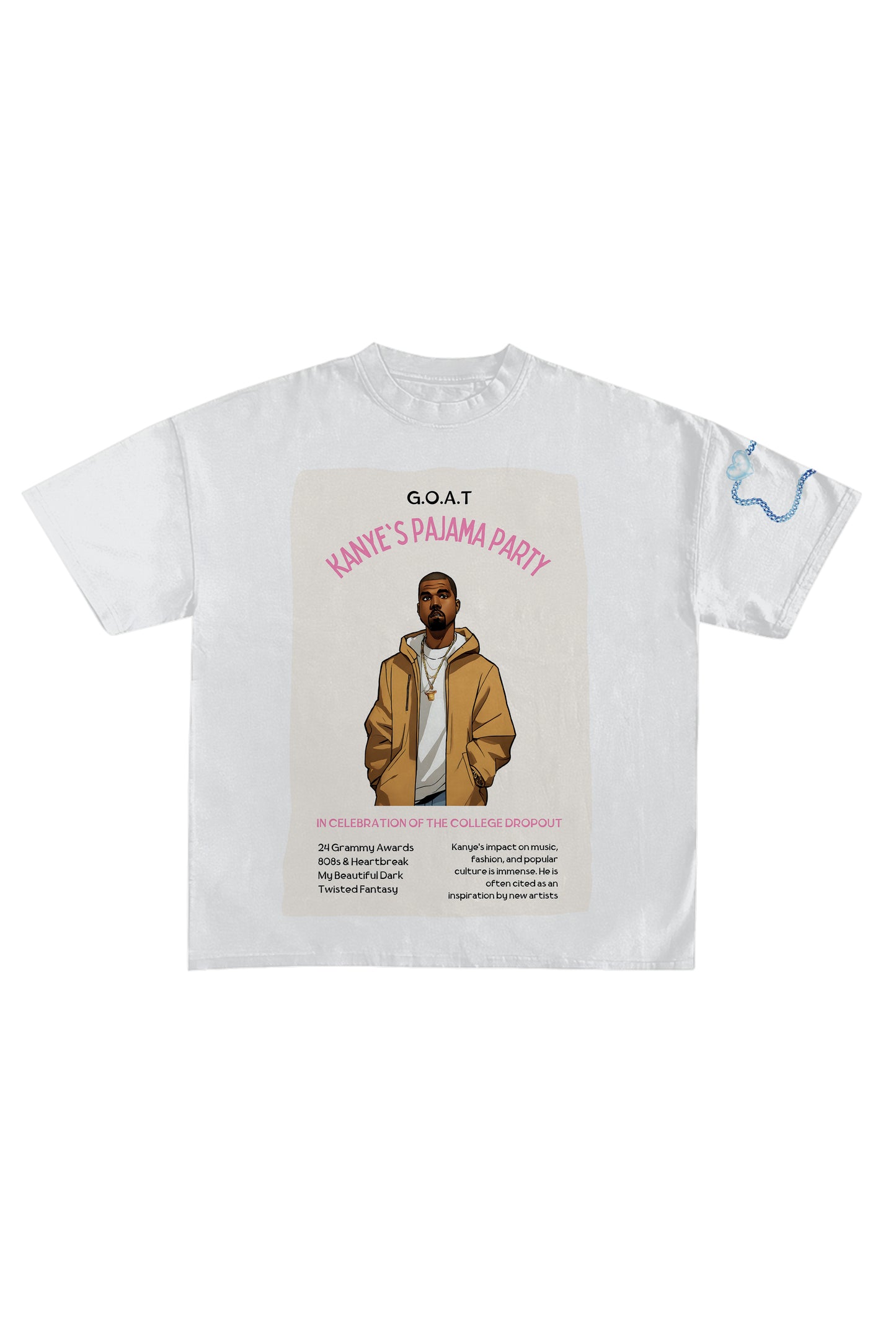 Kanye's Pyjama Party Designed Oversized T-shirt